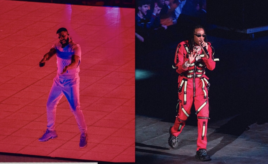 Drake Kicks it at - Image 2 from The Buzz: Outkast Announces ATL Concert,  Drake Brings HAW To Astros Game and More