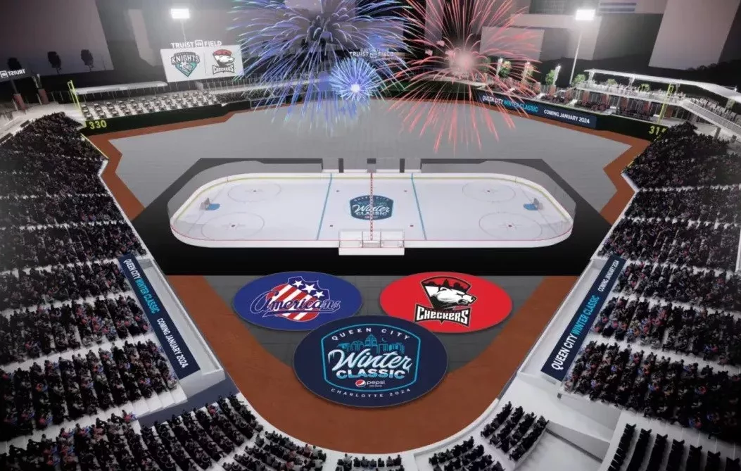 The Charlotte Checkers will play their first outdoor hockey game at