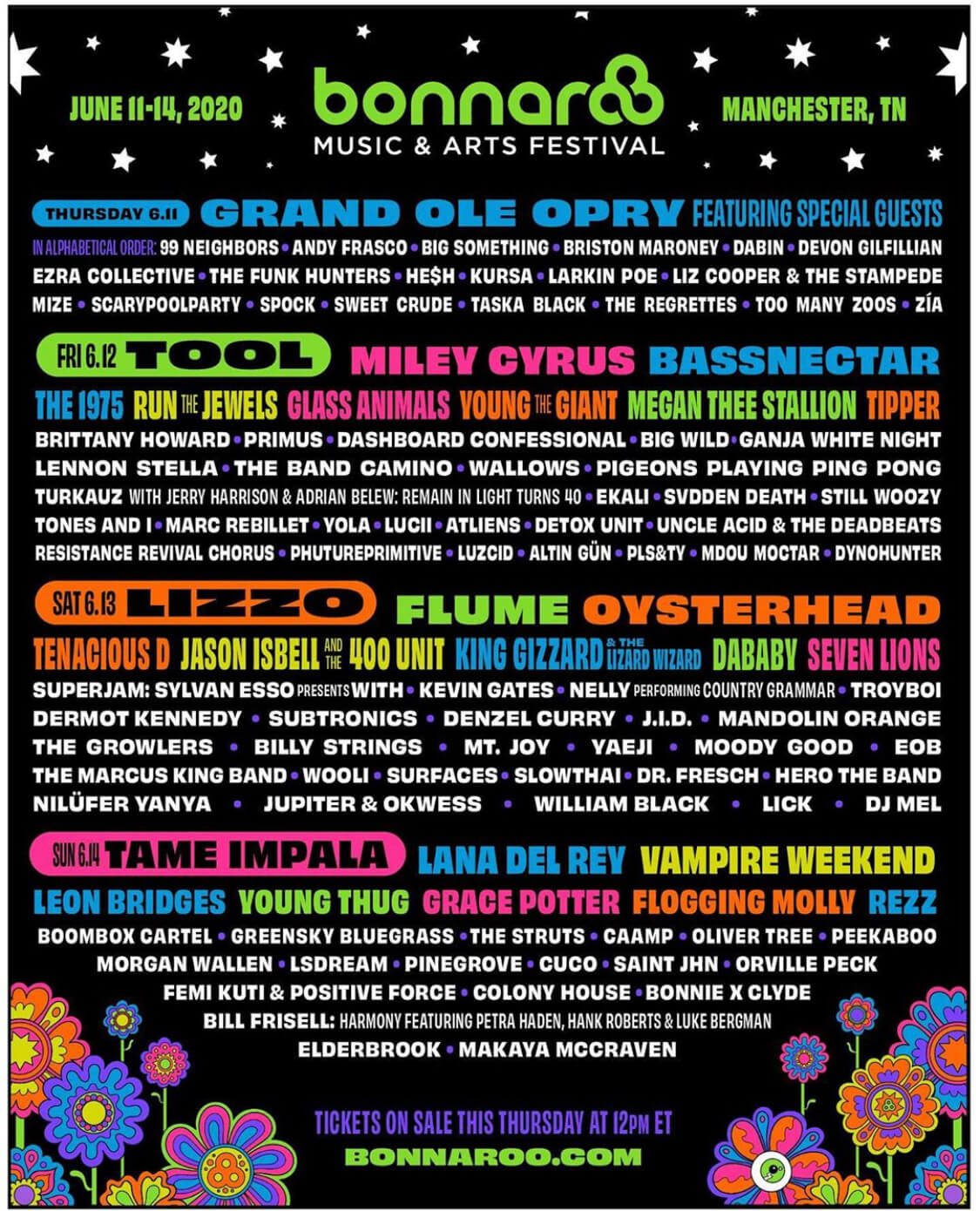 Tool, Tame Impala, Vampire Weekend, DaBaby, Lizzo, and more to play ...