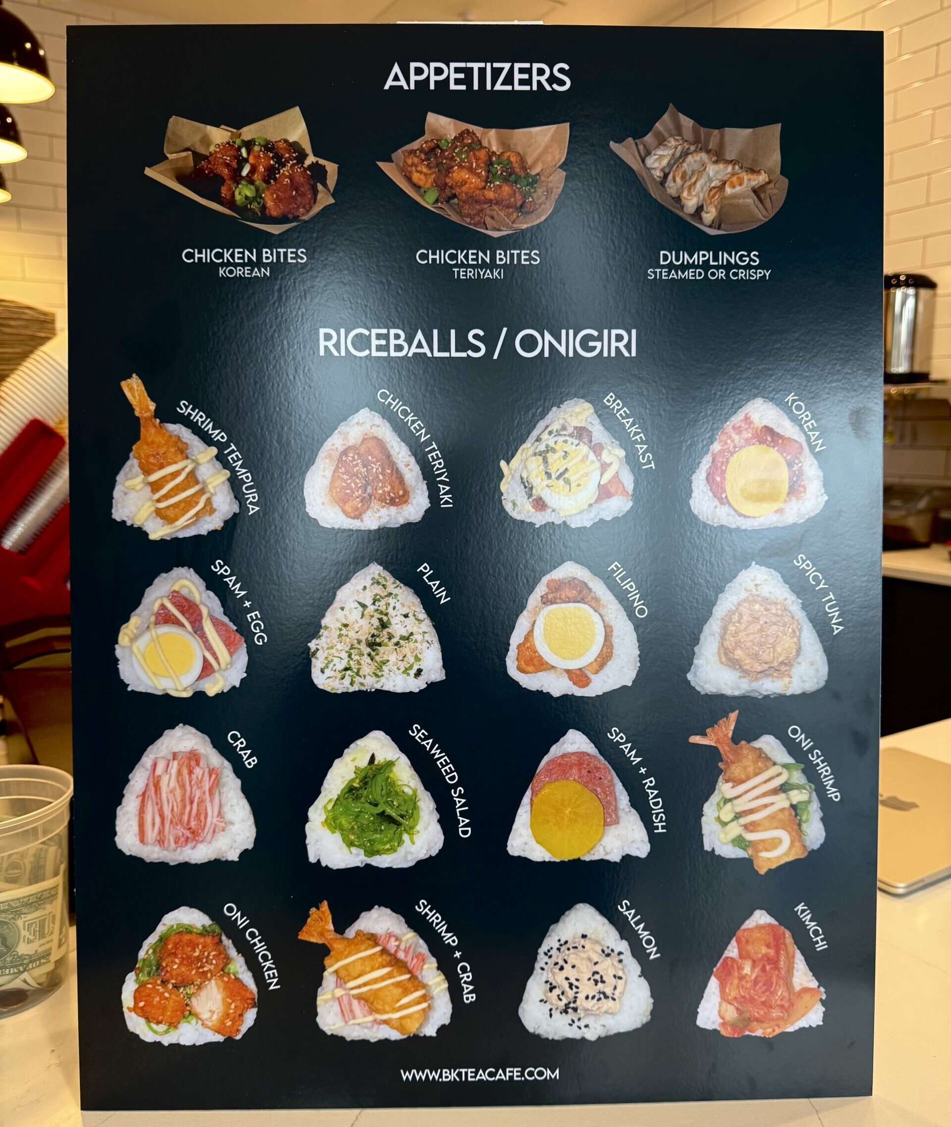 B&K Tea is teaming up with Oni Stop Riceball Shop to serve a full