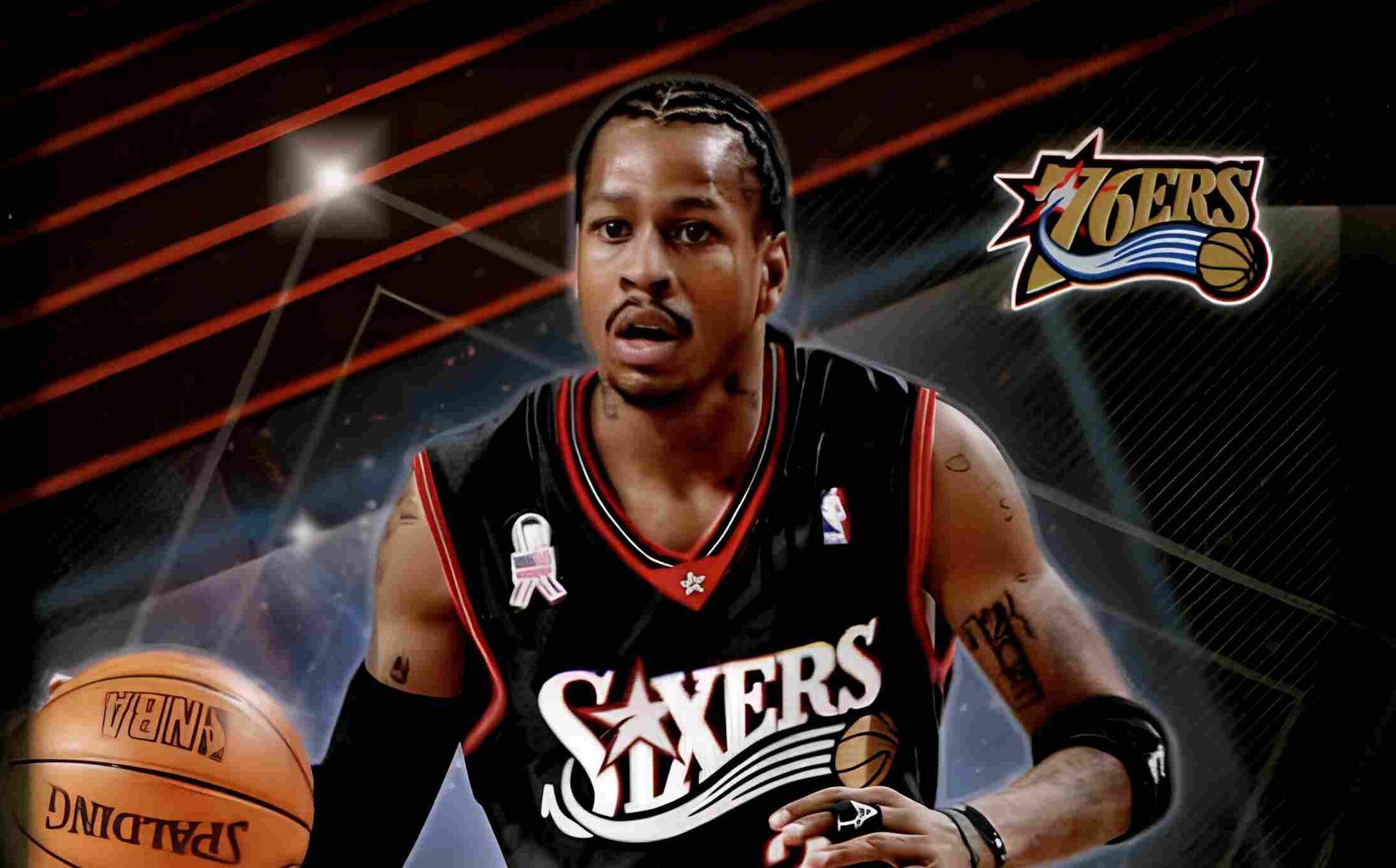 Allen Iverson, Jonathon Brooks, Ja'Tavion Sanders, and Vernon